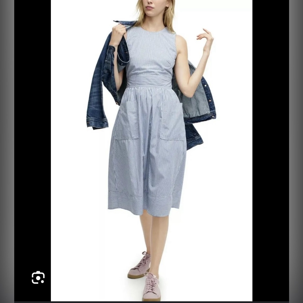 New with tags J. Crew cotton poplin apron dress size 2